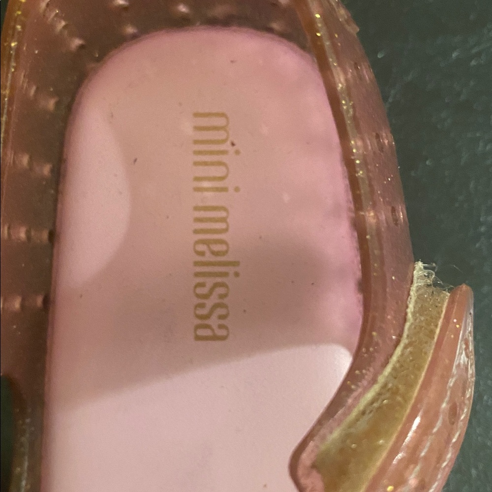 Mini Melissa Sparkling Pink Bow Dress Shoes size 8 girls - Picture 4 of 12